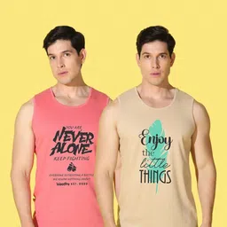 WOOSTRO Men Typography 2 Printed Applique Slim Fit T-shirt image 4