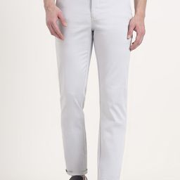 Greenfibre Men Solid Mid-Rise Slim Fit Trousers-picture-36
