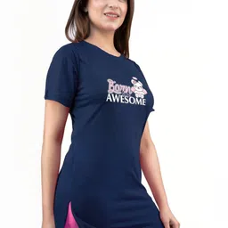 AMAHA FASHIONS Women Typography Printed T-shirt-image-36