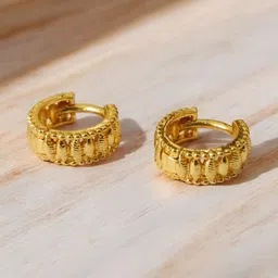 SHREE KRISHNA SHOPPING Unisex Gold-Plated Brass Earrings-picture-38