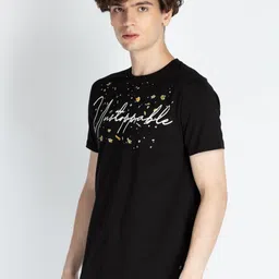 Status Quo Men Typography Printed Round Neck Cotton T-shirt image 3