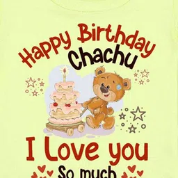 Arvesa Happy Birthday Chachu Printed Bodusuit image 3