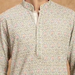 SOURAGYA Men Printed Kurta image 2