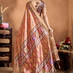 Freezeit Silk Blend Designer Mysore Silk Saree image 4