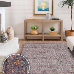 Kaleen India Grey Traditional Anti-Skid Polyester Carpet-picture-35