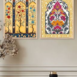 Kotart Yellow & White 2 Piece Floral and Botanical Wooden Wall Art-picture-38