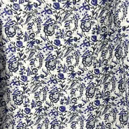 The Jaipur Wala Blue & White Floral Printed 180 GSM Cotton Quilt-picture-47