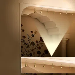 PLUS POINT Yellow Textured Pooja Bell Spiritual Wall Decor image 2