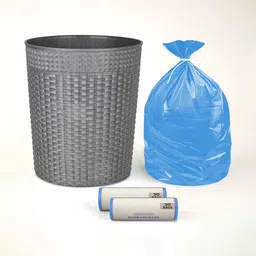 Kuber Industries Grey Odor-Resistant Round Open Dustbin With 2 Roll Garbage Bags - 10 L-picture-20