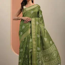 Libas Ethnic Motifs Printed Zari Saree-picture-13