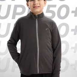 BLUE TYGA Boys Antimicrobial Outdoor Open Front Sunscreen Jacket-picture-58