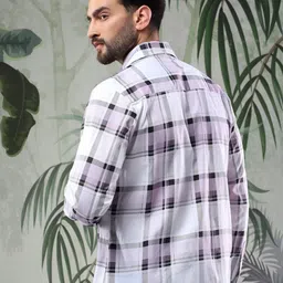 Kotty Men Tartan Checks Opaque Checked Casual Shirt image 3