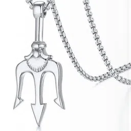 shobhram Unisex Silver Pendant image 2