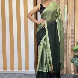HERE&NOW Striped Pure Chiffon Jamdani Saree-picture-22