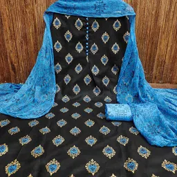 SHADOW & SAINING Printed Unstitched Dress Material image 3