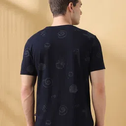Dennis Lingo Men Printed Round Neck Cotton T-shirt image 5