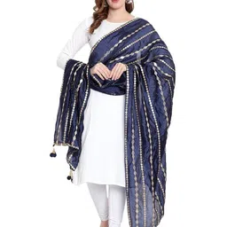 Way2Like Geometric Embroidered Gotta Patti Dupatta image 3