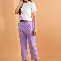 BAESD Abstract Printed Pure Cotton T-shirt With Trousers image 2