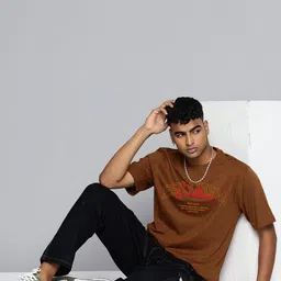 R.Code by The Roadster Life Co. Men Printed T-shirt image 4