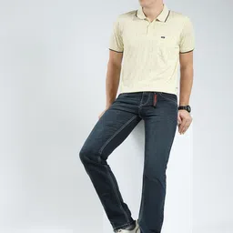 Monte Carlo Men Regular Fit Mid-Rise Heavy Fade Jeans image 2