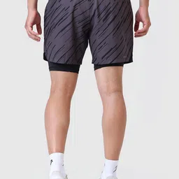 FUAARK Men Slim Fit Compression Inner with Printed Gym Shorts image 3