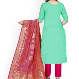 Maroosh Leheriya Printed Unstitched Dress Material image 3