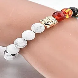 Vanira Unisex Artificial Beaded Elasticated Bracelet image 2