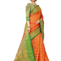 jayant creation Multicoloured Silk Blend Barasi Sarees image 4