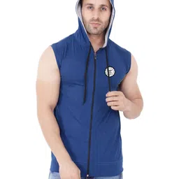 Blisstone Men Solid Hooded Cotton Sporty Jacket-image-93