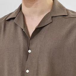 Snitch Men Solid Cuban Collar Casual Shirt image 4