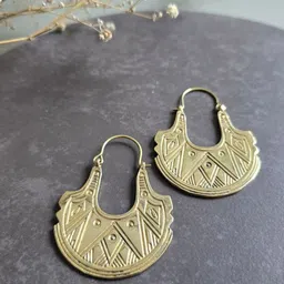 Studio Anviksha Contemporary Shaped Hoop Earrings image 2