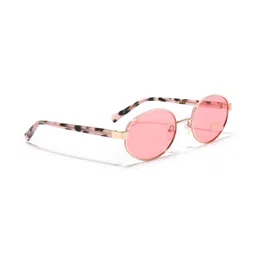 MacV Unisex Pink Lens & Gold-Toned Oval Sunglasses with-picture-34
