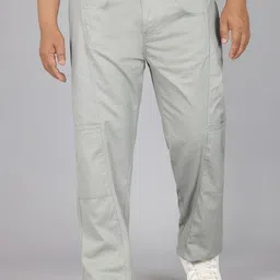 IVOC Men Straight Fit Cotton Cargos Trousers-picture-38