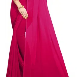 FANCYNINE Poly Georgette Saree image 5