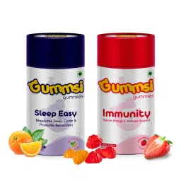 Gummsi Gummies SleepEasy & Immunity Booster Gummies with Natural Melatonin, Valerian Root, Elderberry, and Vitamin C | Delicious Vegan Chewable gummies for Restful Sleep | 30 Gummies Each (Pack of 2)-image-39