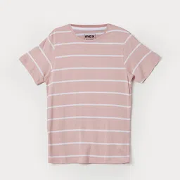 max Boys Striped V-Neck Extended Sleeves Cotton T-shirt-picture-45