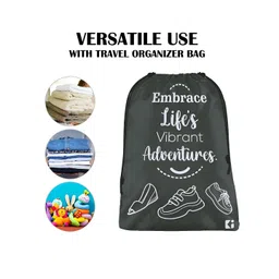 Aura Blue & Black 24 Pieces Printed Foldable Laundry Bags image 2