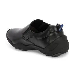hitz Men's Black Leather Casual Shoes image 4
