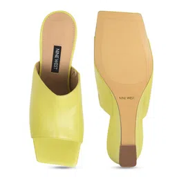 Nine West Leather Ethnic Wedge Peep Toes image 2