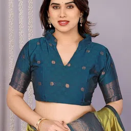 Snofi Creation Floral Zari Art Silk Banarasi Saree image 2