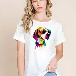 KAIDO Graphic Printed Drop-Shoulder Sleeves Round Neck Oversized Cotton T-Shirt-picture-26