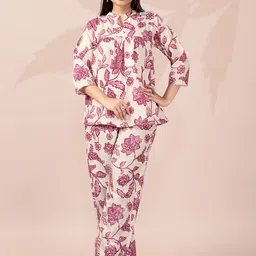 SIMPLYETHNIC Printed Tunic With Trousers Co-Ords-picture-39