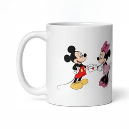 Mr UVD White & Black Cartoon Characters Printed Ceramic Glossy Mug image 4