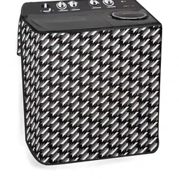 The Furnishing Tree Black PVC Washing Machine Covers image 5