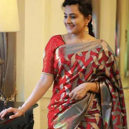 VILLE FASHION Woven Design Zari Saree-image-22