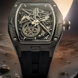 QORUM INDIA Men Skeleton Dial & Wrap Around Straps Analogue Chronograph Motion Watch-image-7