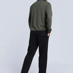 Puma Men Colorblocked Pure Cotton Long Sleeve Tracksuit image 2