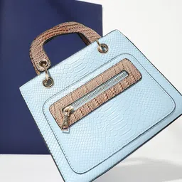 HAUTE SAUCE by Campus Sutra Textured Structured Handheld Bag image 1