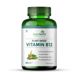 Simply Herbal Plant Based Vitamin B12 Cobalamin Supplements Promotes Red Blood Cells & Energy-picture-13