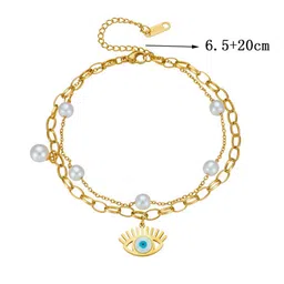 Designs & You Stainless Steel Gold-Plated Charm Bracelet image 2